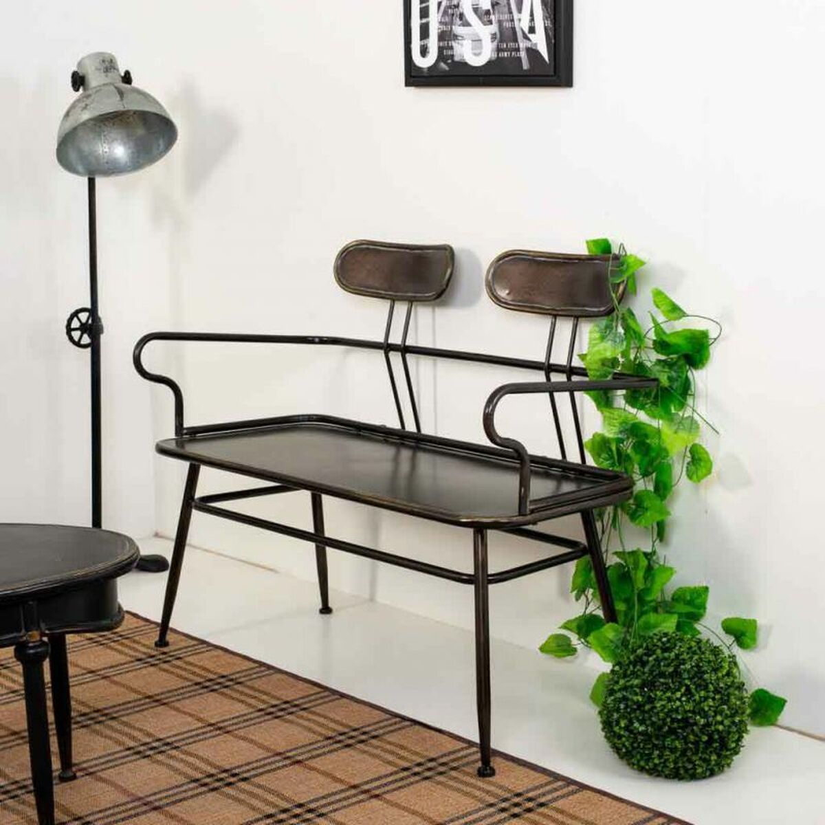 Klop Alexandra House Living Rjava Kovina 53 x 88 x 122 cm